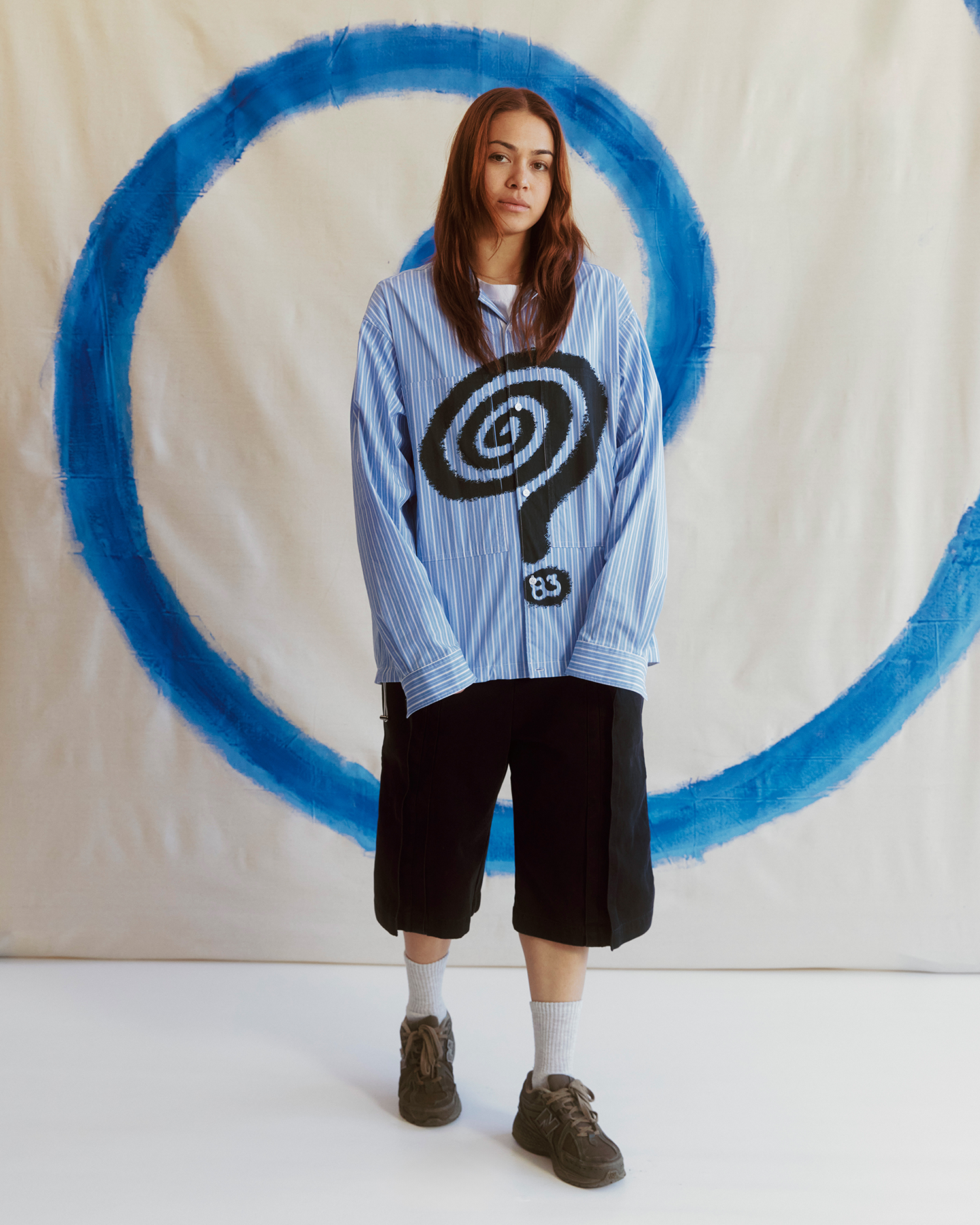 L/S Spiral Shirt - Blue Stripe