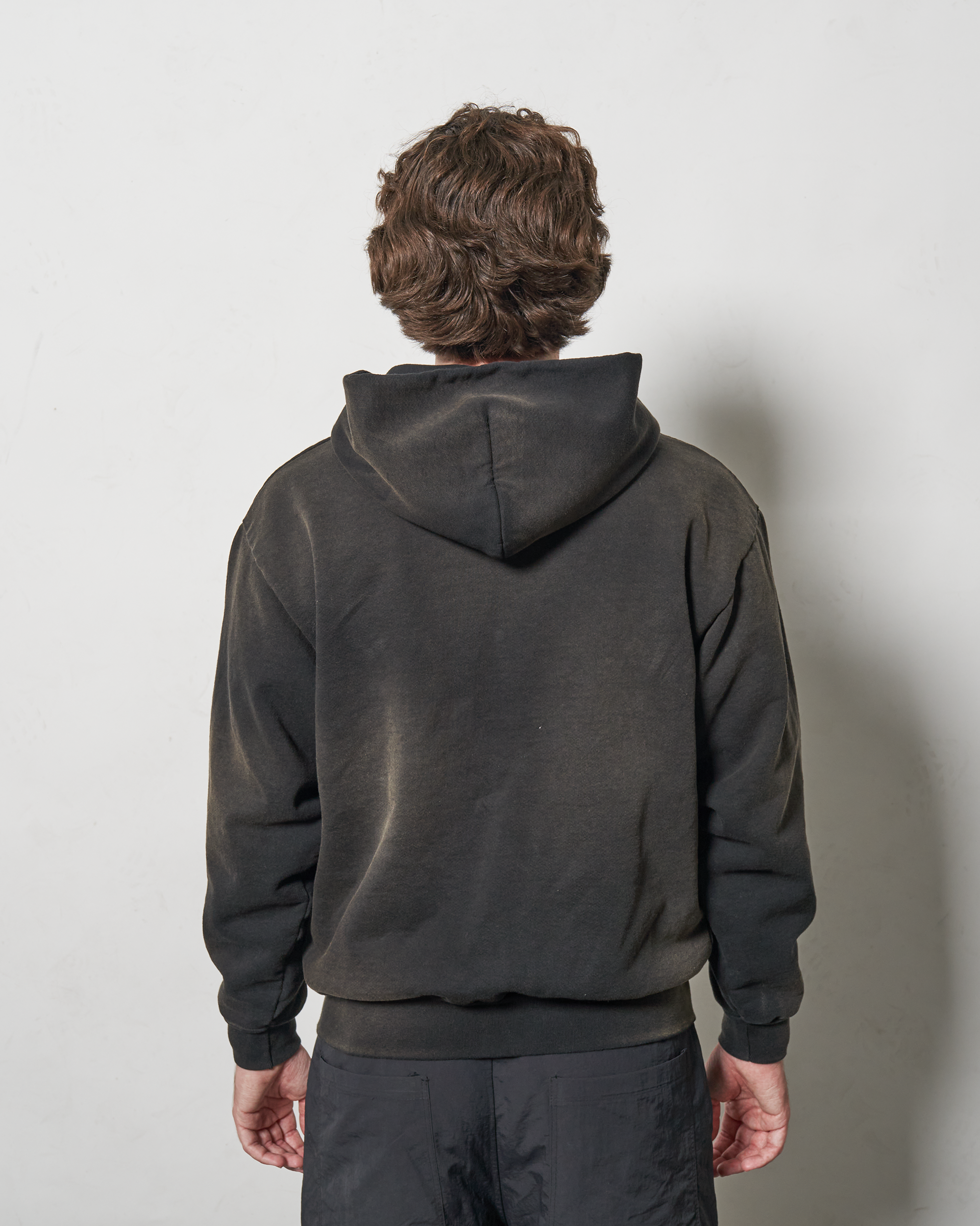 MAGNETIC ROSE FULL ZIP HOODIE - COLD BREW DYE