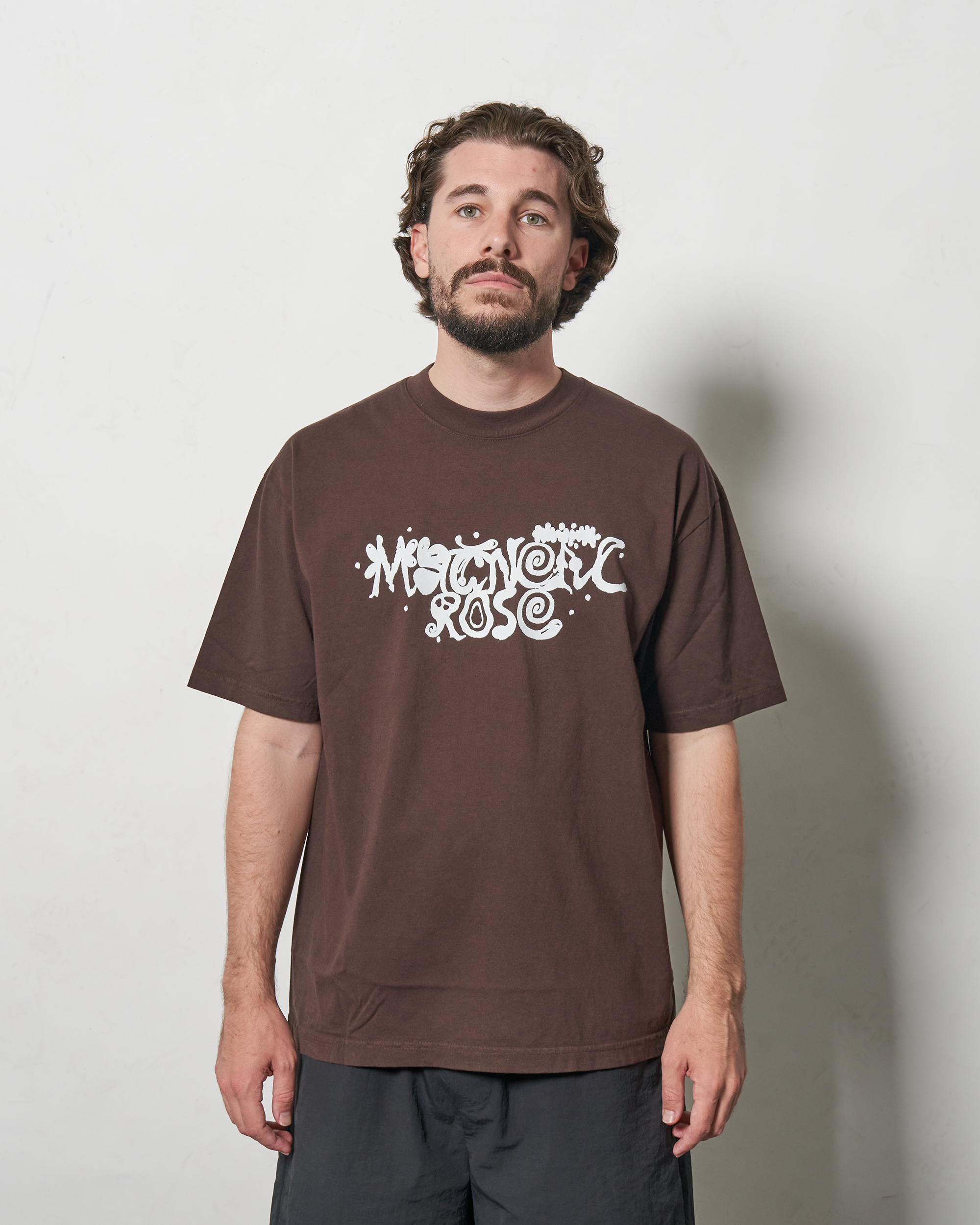 MAGNETIC ROSE T-SHIRT - CHOCOLATE