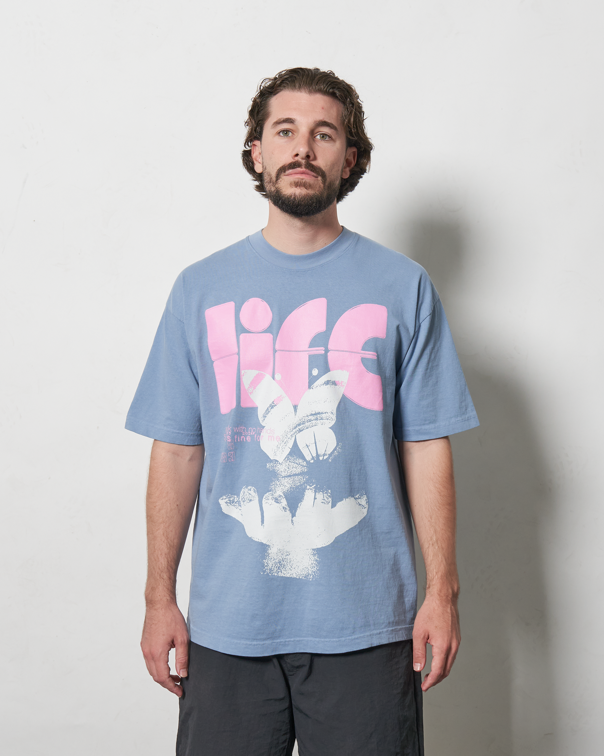 LIFE T-SHIRT - CEMENT