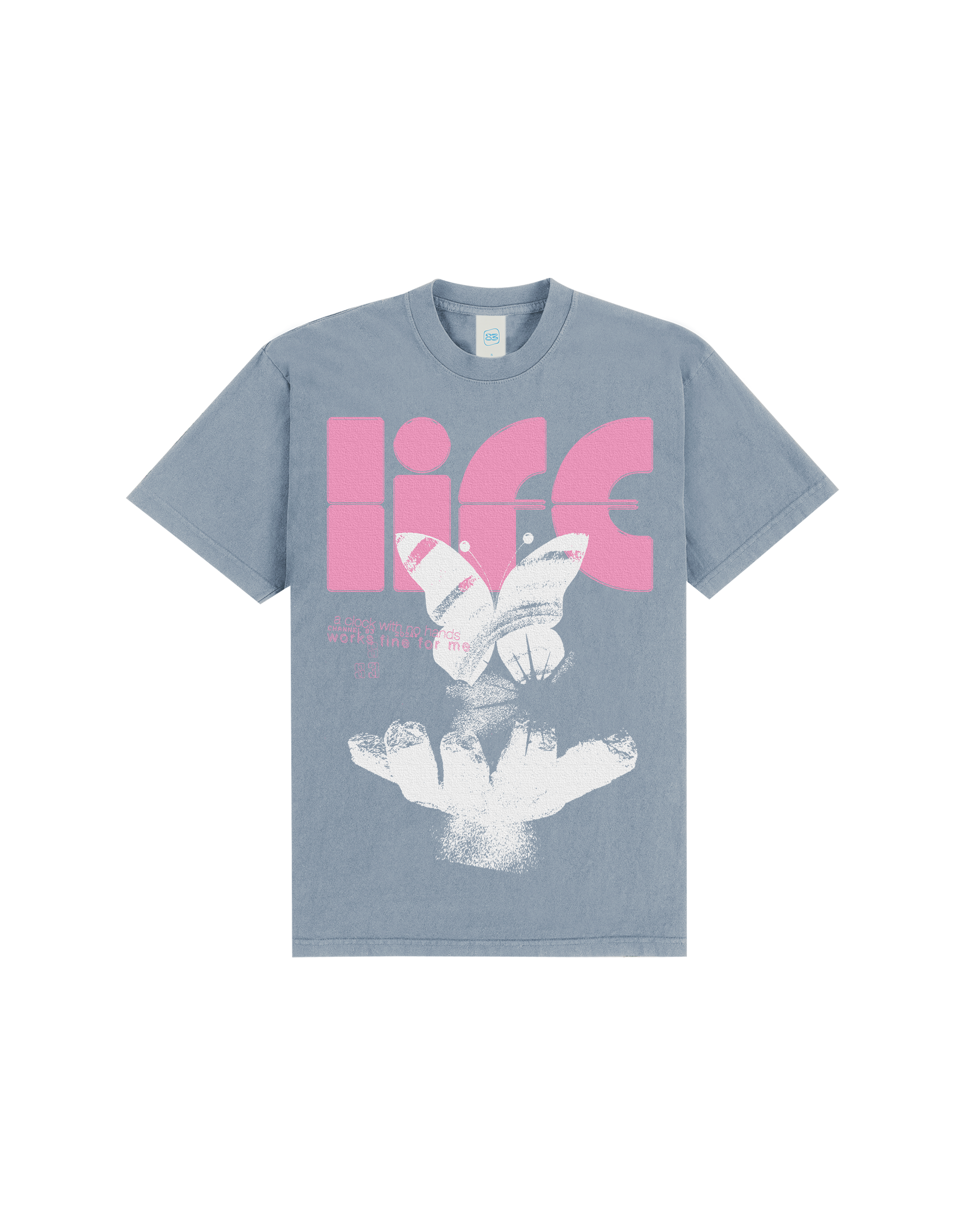 LIFE T-SHIRT - CLEAR BLUE