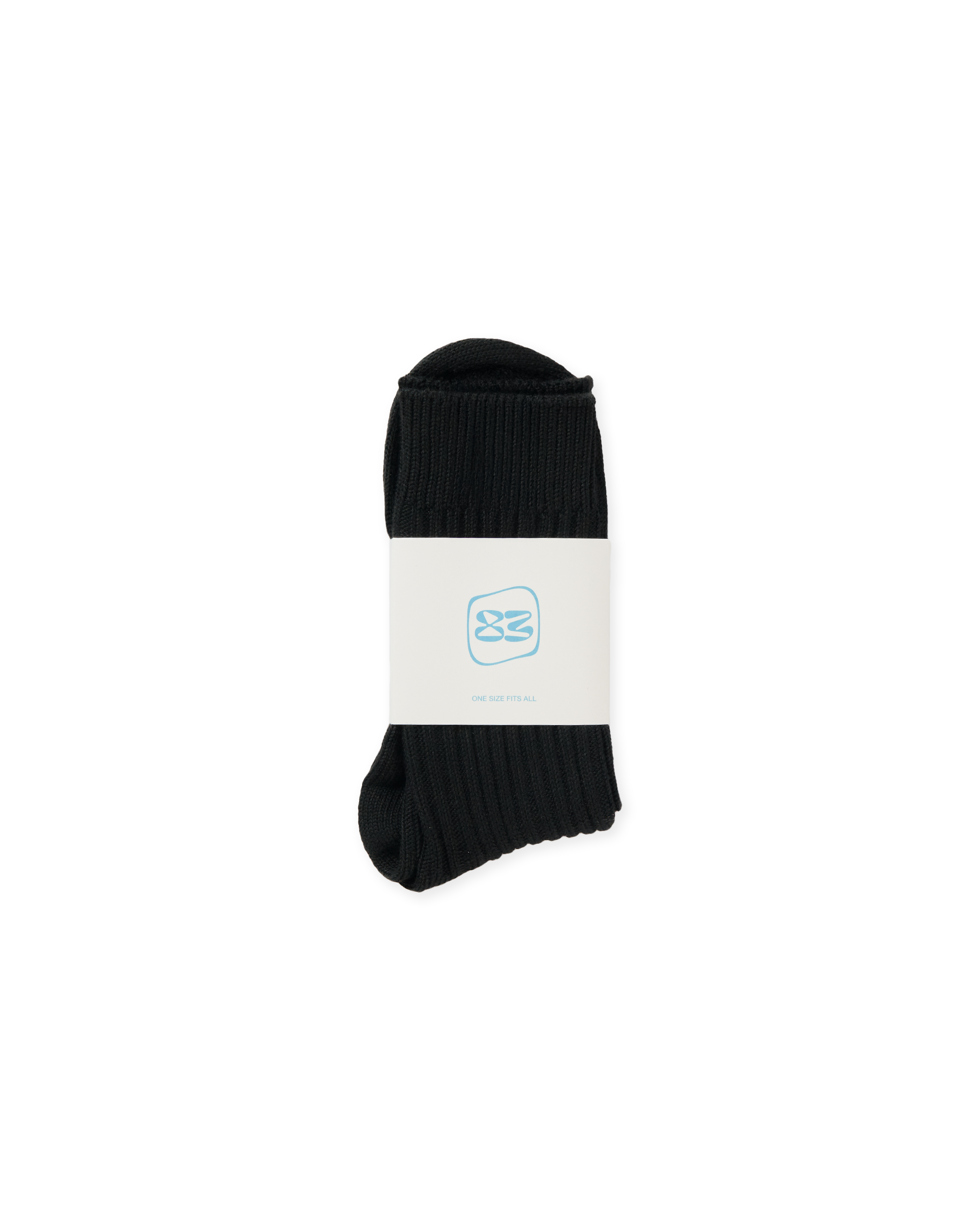 Logo Heavy Gauge Sock - Black